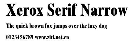 Xerox Serif Narrow.ttf字體轉換器圖片