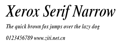 Xerox Serif Narrow.ttf字體轉換器圖片