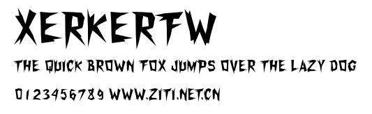 XerkerFW.ttf字體轉換器圖片