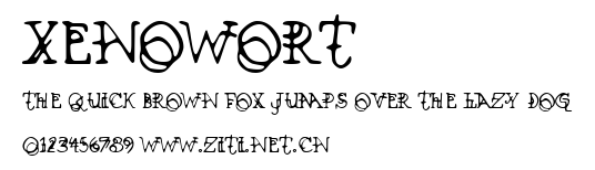 Xenowort.ttf字體轉換器圖片