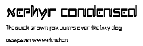 Xephyr Condensed.ttf字體轉換器圖片