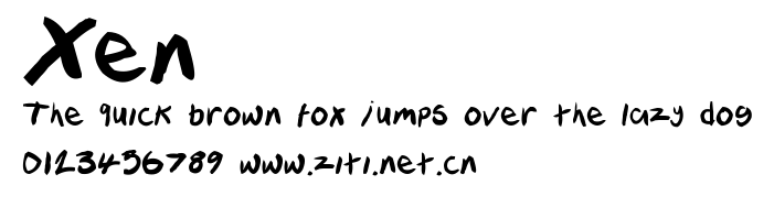 Xen.ttf字體轉換器圖片