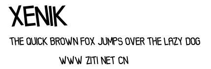 Xenik.ttf字體轉換器圖片