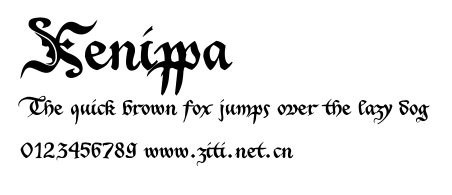 Xenippa.ttf字體轉換器圖片