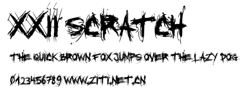 XXII SCRATCH.ttf
