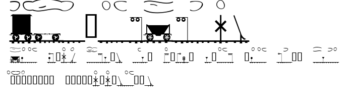 XLaserTrain.ttf字體轉換器圖片