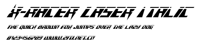 X-Racer Laser Italic.ttf