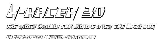 X-Racer 3D.ttf