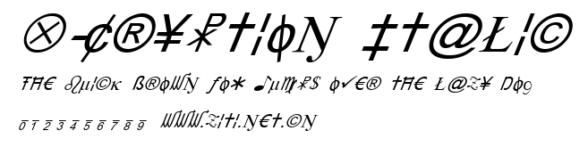 X-Cryption Italic.ttf
