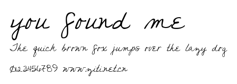 you found me.ttf