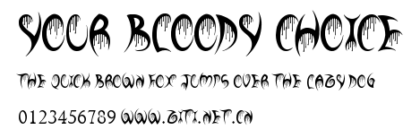 Your Bloody Choice.ttf