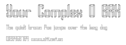Your Complex O BRK.ttf
