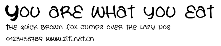 You are what you eat.ttf