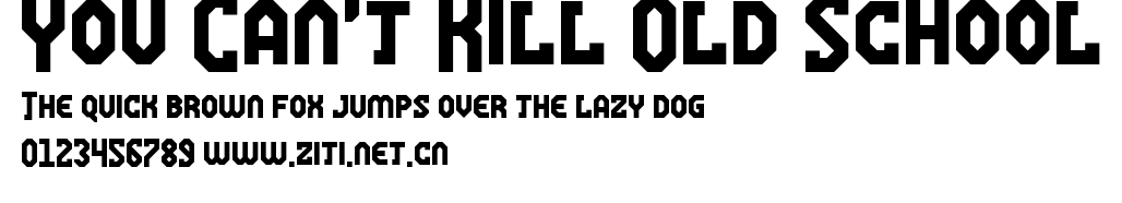 You Can't Kill Old School.ttf