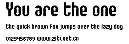 You are the one.ttf
