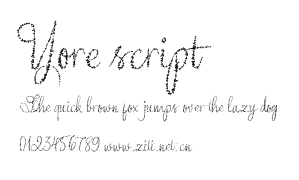 Yore script .ttf