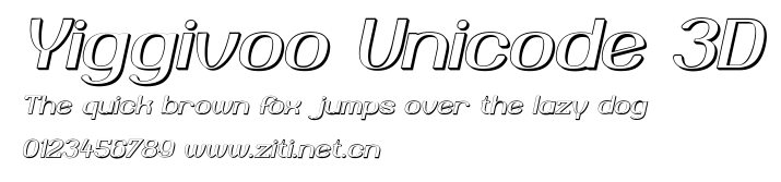 Yiggivoo Unicode 3D.ttf