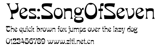 Yes:SongOfSeven.ttf