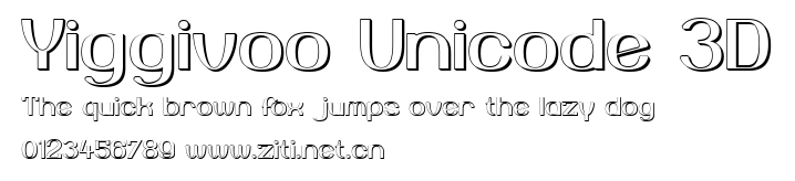 Yiggivoo Unicode 3D.ttf