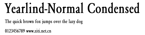Yearlind-Normal Condensed.ttf